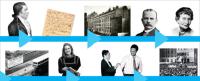Historical timeline collage.